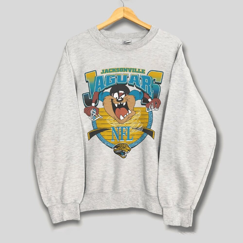 Vintage NFL Jacksonville Jaguars Football Sweatshirt, Jacksonville Jaguars Shirt